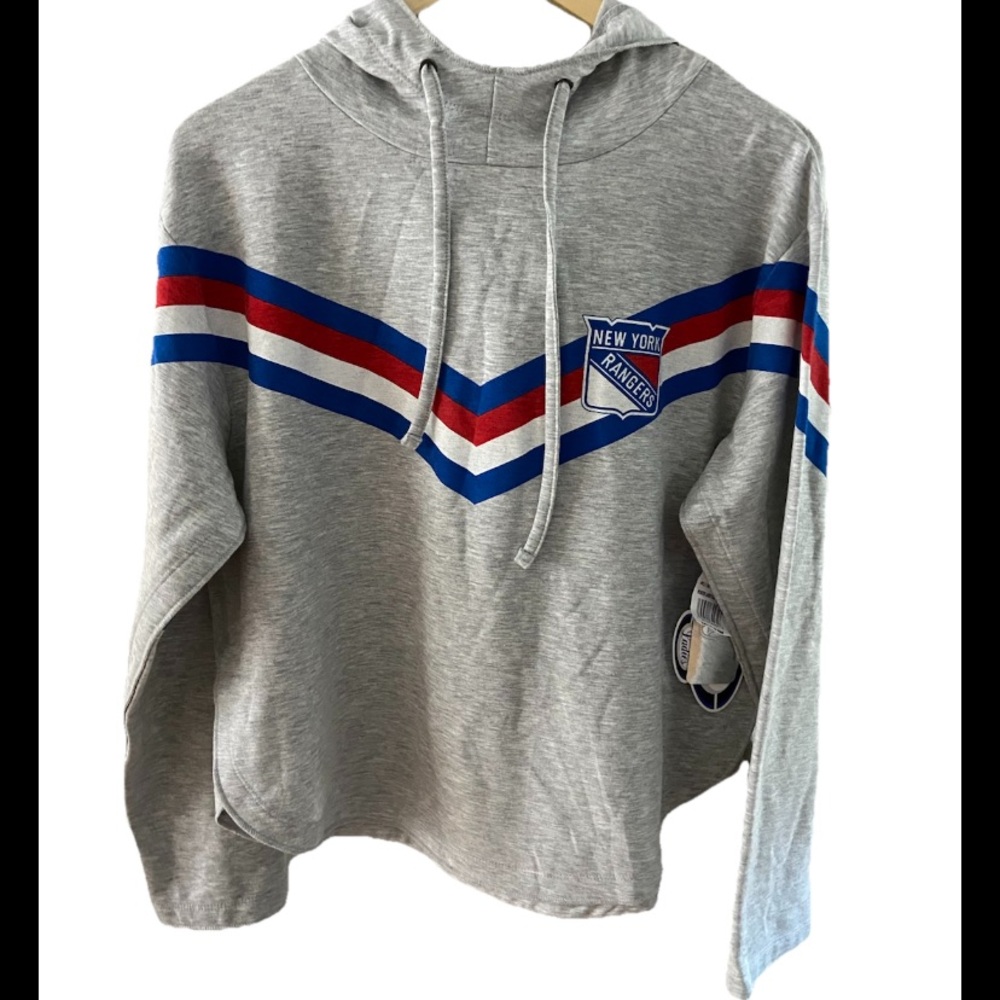 NWT concepts sports Gray New York Rangers Hoodie medium